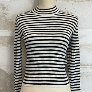 Striped Long Sleeve Sweater Top